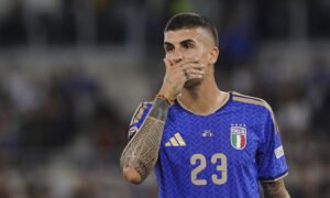 Gianluca Mancini perplesso 2 Italia sulla Francia 