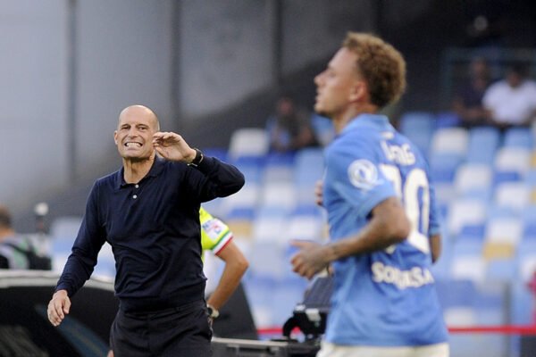 Napoli, retroscena Allegri: la sfuriata nell’intervallo cambia il volto degli azzurri