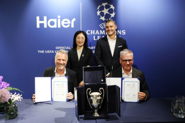 Haier e UEFA Champions League insieme dal 2027: nuova partnership globale per il brand
