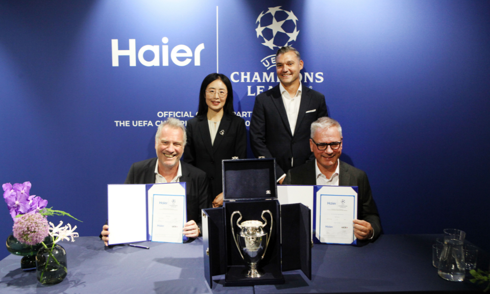 Haier e UEFA Champions League insieme dal 2027: nuova partnership globale per il brand