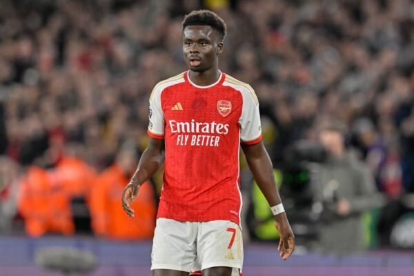 Arsenal, grave il problema di Saka: rischia 2 mesi di stop