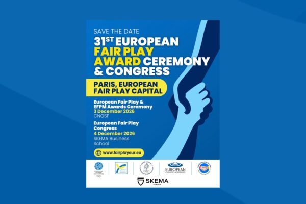 European Fair Play Awards 2026: l’italiano Daniele Bartocci premiato al Comitato Olimpico e Sportivo Francese